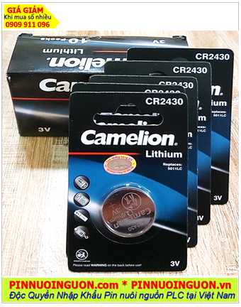 COMBO mua 01HỘP=10vỉ Pin Camelion CR2430 lithium 3v chính hãng _Giá chỉ 229.000/HỘP 10vỉ